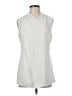 CAbi 100% Polyester White Sleeveless Blouse Size 8 - photo 1