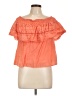 Sofia by Sofia Vergara 100% Cotton Orange Short Sleeve Blouse Size L - photo 1