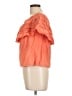 Sofia by Sofia Vergara 100% Cotton Orange Short Sleeve Blouse Size L - photo 5