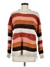 Pink Lily 100% Acrylic Stripes Brown Pullover Sweater Size M - photo 1