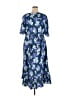 Evans 100% Viscose Blue Casual Dress Size 30 waist - photo 2