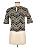 Willow & Clay Chevron-herringbone Silver Short Sleeve Top Size M - photo 2