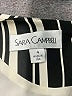 Sara Campbell 100% Polyester Stripes Black Casual Dress Size 4 - photo 7