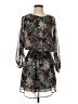 Veronica M. 100% Polyester Print Green Casual Dress Size XS - photo 1