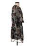 Veronica M. 100% Polyester Print Green Casual Dress Size XS - photo 4