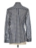 Talbots Checkered-gingham Blue Long Sleeve Button-Down Shirt Size S - photo 2