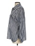 Talbots Checkered-gingham Blue Long Sleeve Button-Down Shirt Size S - photo 5