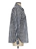 Talbots Checkered-gingham Blue Long Sleeve Button-Down Shirt Size S - photo 4