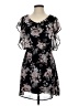 Charming Charlie 100% Polyester Floral Black Casual Dress Size S - photo 1