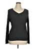 Karen Scott 100% Cotton Gray Pullover Sweater Size XL - photo 1