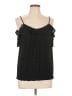Green Envelope Black Sleeveless Blouse Size L - photo 1