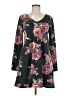 A. Byer Floral Black Casual Dress Size M - photo 1