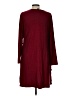 Shein Solid Burgundy Casual Dress Size 12 - photo 2