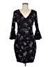 Guess Print Black Cocktail Dress Size 8 - photo 1