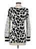 Central Park West 100% Acrylic Animal Print Ivory Pullover Sweater Size XS - photo 2