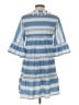 Unbranded Stripes Blue Casual Dress Size S - photo 2