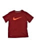 Nike 100% Polyester Burgundy Active T-Shirt Size XS (kids) - photo 1