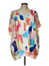First Love 100% Polyester Pink 3/4 Sleeve Blouse Size L - photo 1