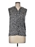 BOSS by HUGO BOSS Silver Sleeveless Blouse Size M - photo 1