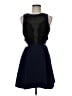 BCBGeneration 100% Polyester Solid Blue Cocktail Dress Size 6 - photo 1