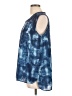GNW 100% Polyester Blue Sleeveless Blouse Size L - photo 5
