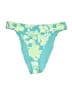 Forever 21 Floral Teal Swimsuit Bottoms Size M (estimated) - photo 1