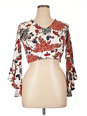 Hot Kiss 3/4 Sleeve Blouse (view 1)