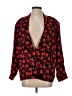 Unbranded 100% Silk Print Red Silk Blazer Size XS - photo 1