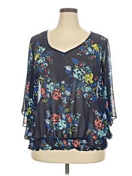 A.N.A. A New Approach 3/4 Sleeve Blouse