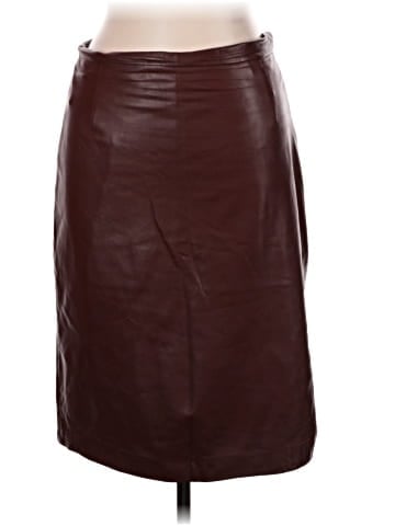 Barneys New York Faux Leather Skirt (view 1)