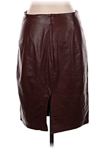 Barneys New York Faux Leather Skirt (view 2)