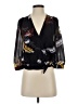 Madewell 100% Polyester Black 3/4 Sleeve Blouse Size XS - photo 1