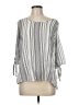 Yessica 100% Viscose Gray 3/4 Sleeve Blouse Size EU (IT) 44 / US 8 - photo 1