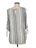 Yessica 100% Viscose Gray 3/4 Sleeve Blouse Size EU (IT) 44 / US 8 - photo 2