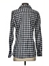 Gap 100% Cotton Checkered-gingham Blue Long Sleeve Button-Down Shirt Size S - photo 2