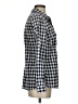 Gap 100% Cotton Checkered-gingham Blue Long Sleeve Button-Down Shirt Size S - photo 4