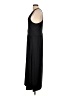 Peach Solid Black Casual Dress Size L - photo 5