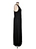 Peach Solid Black Casual Dress Size L - photo 4
