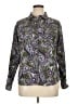 Croft & Barrow 100% Polyester Paisley Purple Long Sleeve Blouse Size XL - photo 1