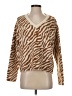 Vero Moda Animal Print Brown Pullover Sweater Size S - photo 1