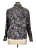 Croft & Barrow 100% Polyester Paisley Purple Long Sleeve Blouse Size XL - photo 2