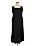 Evan Picone 100% Polyester Solid Black Casual Dress Size 14W - photo 1