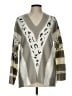 Unbranded 100% Acrylic Print Silver Pullover Sweater Size L - photo 1