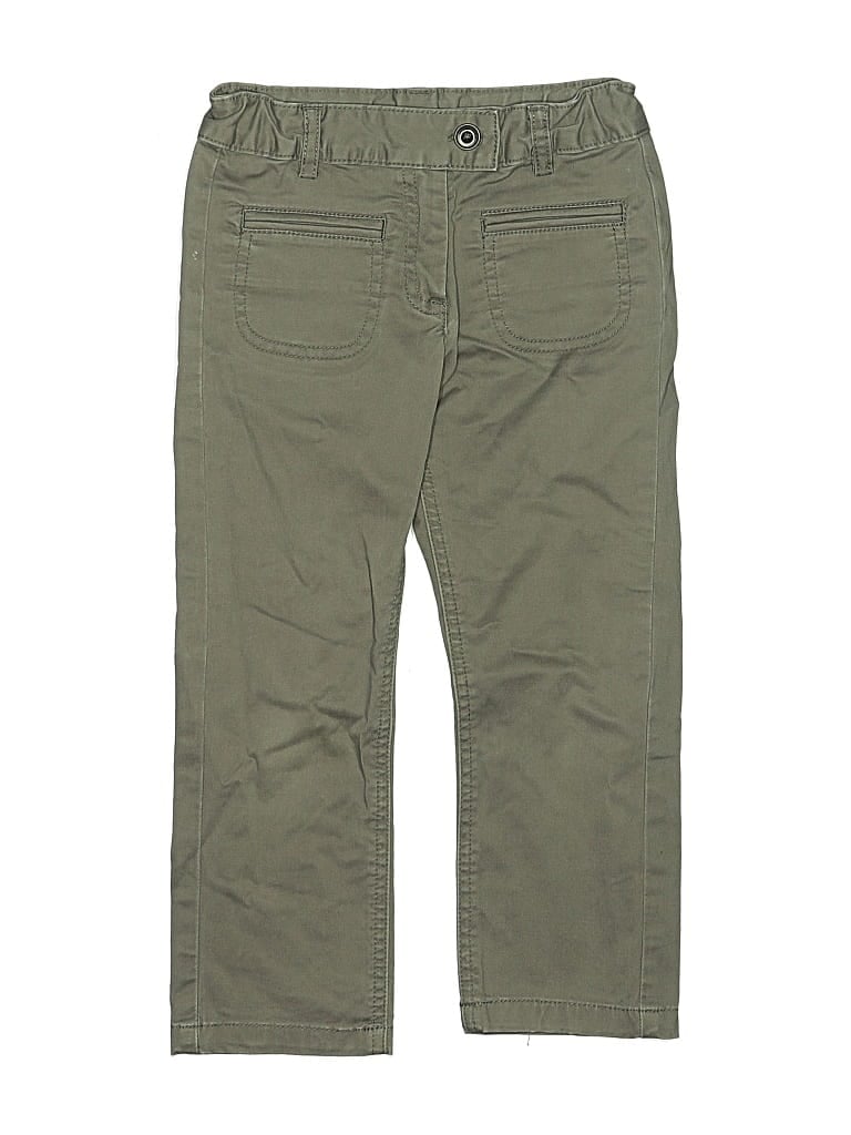 Pre-owned Jacadi Kids' Khaki Pant In Green