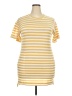 Easel Stripes Yellow Casual Dress Size XXL (estimated) - photo 1