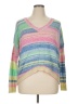 Runway 100% Acrylic Stripes Pink Pullover Sweater Size 1X - photo 1