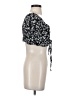 Shein 100% Polyester Black Short Sleeve Top Size S - photo 4
