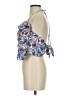 Line & Dot 100% Viscose Blue Sleeveless Blouse Size XS - photo 5