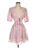 Indikah 100% Polyester Paisley Pink Cocktail Dress Size XS - photo 1