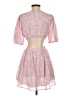 Indikah 100% Polyester Paisley Pink Cocktail Dress Size XS - photo 2